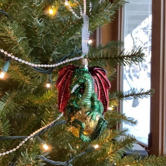Old World Christmas Glass Dragon Ornament - Picture 4 of 8